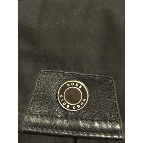 HUGO BOSS Men 40R / Med. Black "Cosey" Funnel Neck Utility Field Jacket Full Zip - Picture 9 of 11